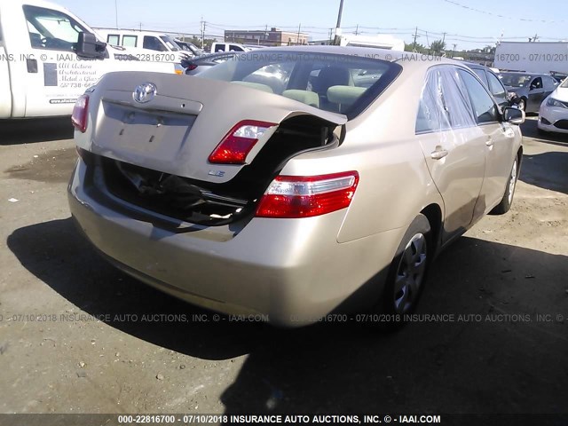4T4BE46K59R134701 - 2009 TOYOTA CAMRY SE/LE/XLE BEIGE photo 4