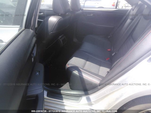 4T1BF1FK2FU087578 - 2015 TOYOTA CAMRY LE/XLE/SE/XSE 银色 照片 8