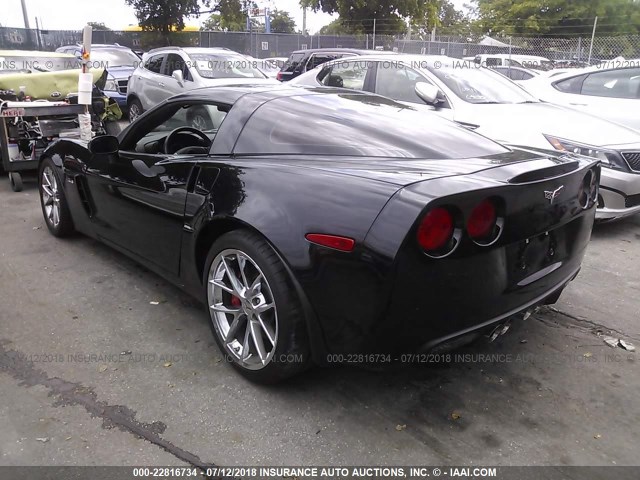 1G1YK2DE8A5100410 - 2010 CHEVROLET CORVETTE Z06 BLACK photo 3