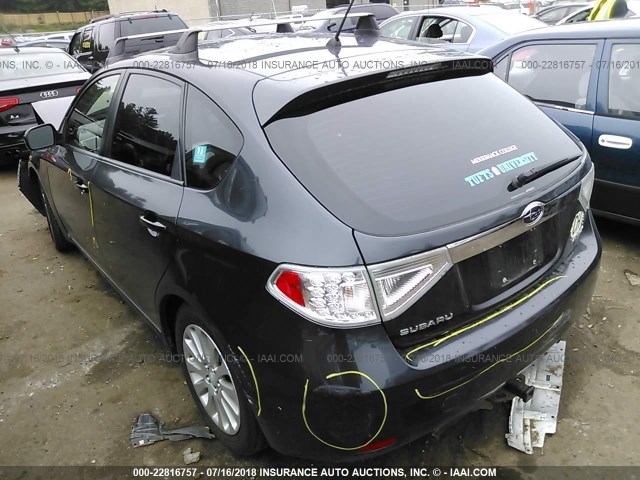 JF1GH61608H824841 - 2008 SUBARU IMPREZA 2.5I GRAY photo 3