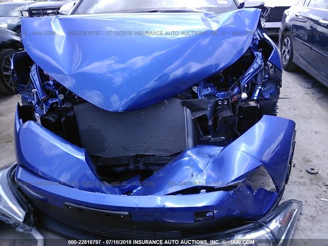 JTNKHMBX1J1001300 - 2018 TOYOTA C-HR BLUE photo 6