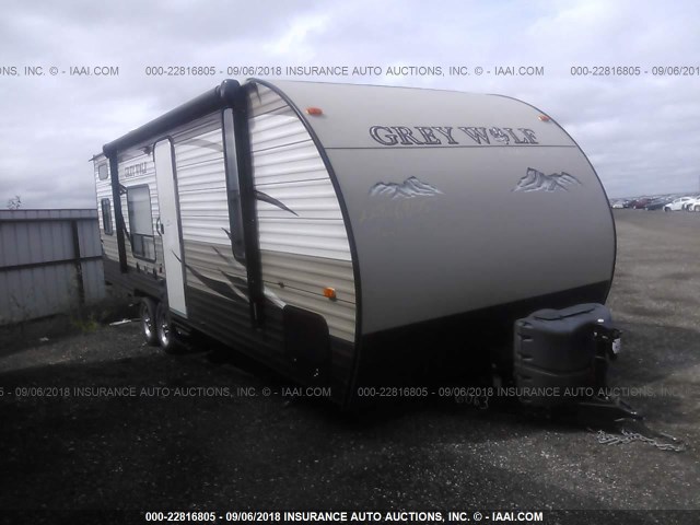 4X4TCKB24GK029833 - 2016 FOREST RIVER GREY WOLF TRAVEL TRAILERS  TAN photo 1