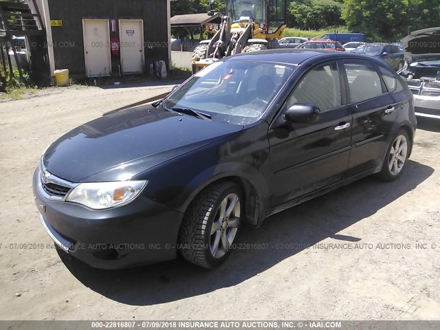 JF1GH63649H804915 - 2009 SUBARU IMPREZA OUTBACK SPORT BLACK photo 2