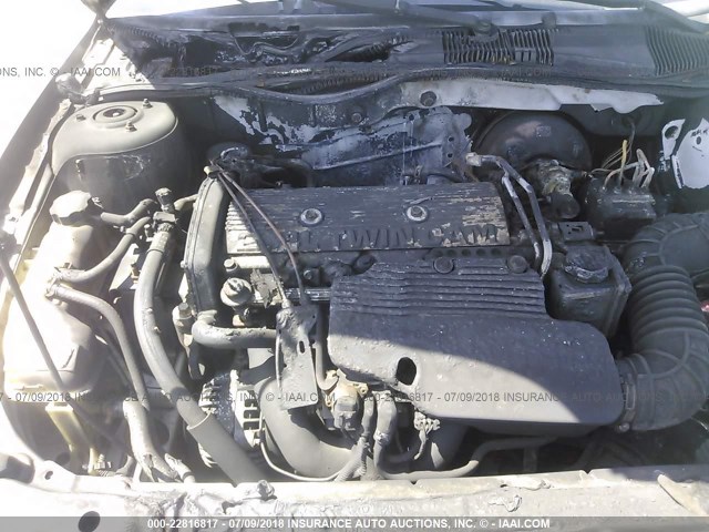 1G2JD12TXY7392031 - 2000 PONTIAC SUNFIRE GT SILVER photo 10