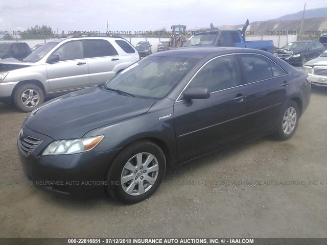 4T1BB46KX9U085434 - 2009 TOYOTA CAMRY HYBRID GRAY photo 2