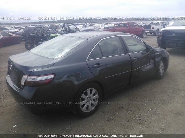 4T1BB46KX9U085434 - 2009 TOYOTA CAMRY HYBRID GRAY photo 4