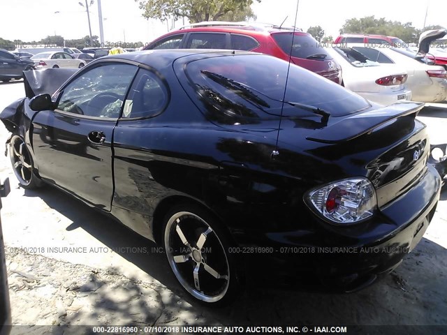 KMHJG35F81U239557 - 2001 HYUNDAI TIBURON BLACK photo 3