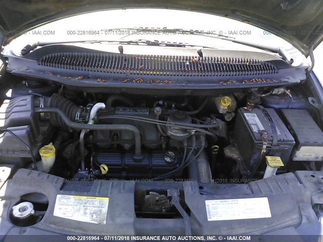 2A4GP44R46R659931 - 2006 CHRYSLER TOWN & COUNTRY LX BLUE photo 10