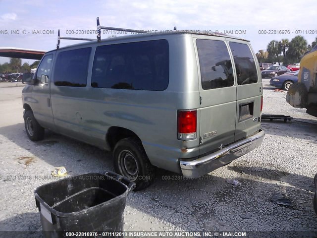 1FBNE31L56HA32300 - 2006 FORD ECONOLINE E350 SUPER DUTY WAGON GREEN photo 3