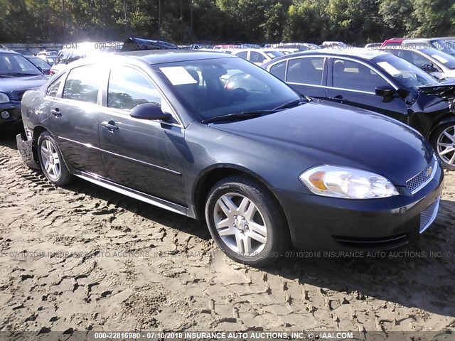 2G1WB5E32G1180657 - 2016 CHEVROLET IMPALA LIMITED LT GRAY photo 1