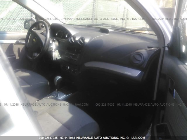 KL1TD5DE9BB133164 - 2011 CHEVROLET AVEO LS/LT 白色 照片 5