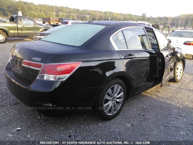 1HGCP2F87CA172351 - 2012 HONDA ACCORD EXL BLACK photo 4