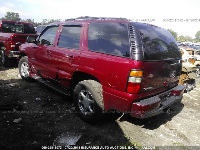 1GKEK63U45J215789 - 2005 GMC YUKON DENALI RED photo 3