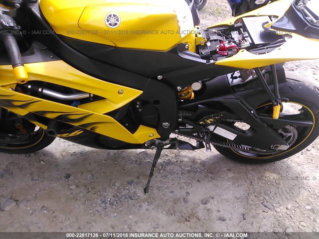 JYARJ16E68A008540 - 2008 YAMAHA YZFR6 YELLOW photo 9