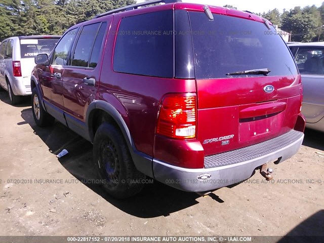 1FMZU73K73UC34016 - 2003 FORD EXPLORER XLT/XLT SPORT/NBX 红色 照片 3