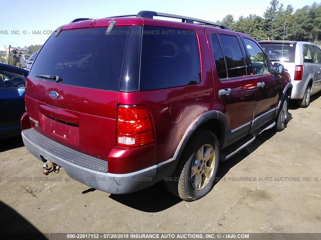 1FMZU73K73UC34016 - 2003 FORD EXPLORER XLT/XLT SPORT/NBX 红色 照片 4