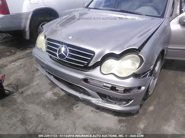 WDBRF52H76A848304 - 2006 MERCEDES-BENZ C GENERATION 2006 230 GRAY photo 6