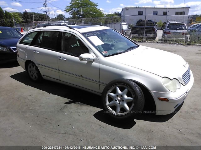 WDBRH84J63F365168 - 2003 MERCEDES-BENZ C 320 4MATIC WHITE photo 1