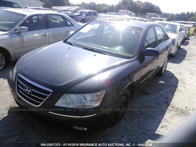 5NPEU46C99H482745 - 2009 HYUNDAI SONATA SE/LIMITED BLACK photo 2