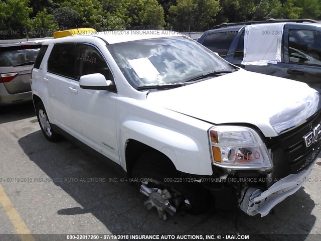 2GKALMEK4E6243620 - 2014 GMC TERRAIN SLE WHITE photo 1