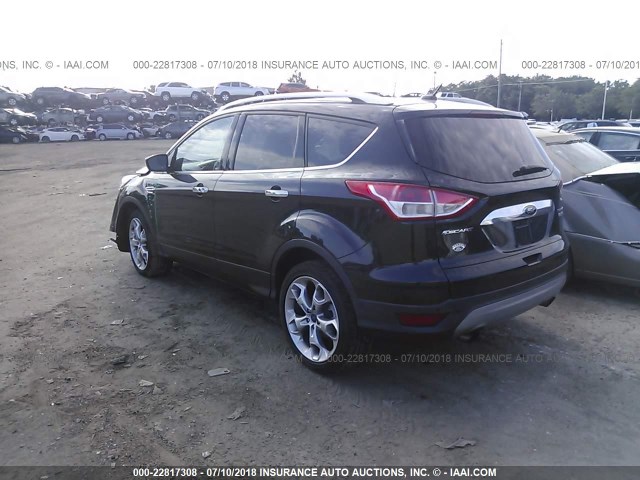 1FMCU0J97EUB39584 - 2014 FORD ESCAPE TITANIUM BLACK photo 3