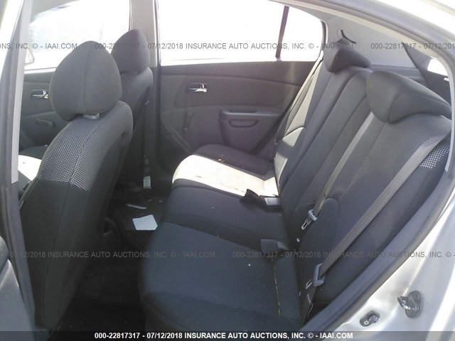 KNADE163766092009 - 2006 KIA RIO 5 GRAY photo 8