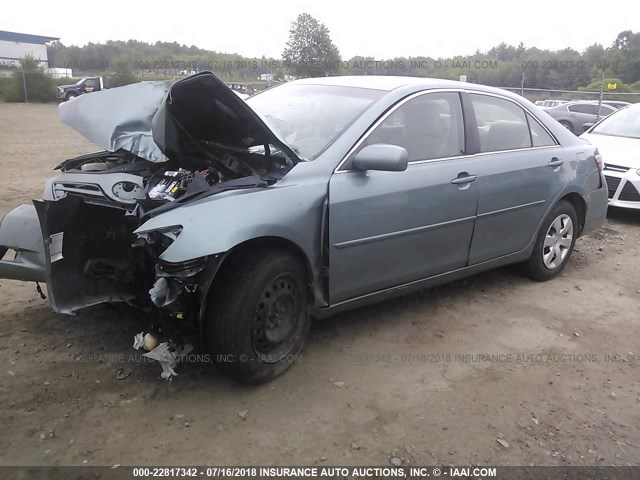 4T1BE46K77U698664 - 2007 TOYOTA CAMRY NEW GENERAT CE/LE/XLE/SE GREEN photo 2