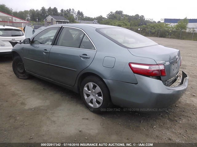 4T1BE46K77U698664 - 2007 TOYOTA CAMRY NEW GENERAT CE/LE/XLE/SE GREEN photo 3
