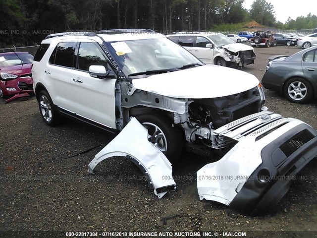 1FM5K7F8XDGB32035 - 2013 FORD EXPLORER LIMITED თეთრი ფოტო 1