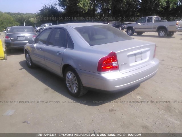 YV1TS592261438170 - 2006 VOLVO S80 2.5T SILVER photo 3