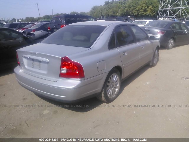 YV1TS592261438170 - 2006 VOLVO S80 2.5T SILVER photo 4