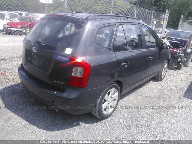 KNAFG526077101560 - 2007 KIA RONDO LX/EX GRAY photo 4