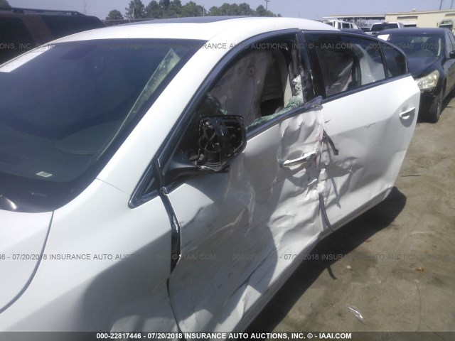 1G4GE5EV0AF215471 - 2010 BUICK LACROSSE CXS WHITE photo 6