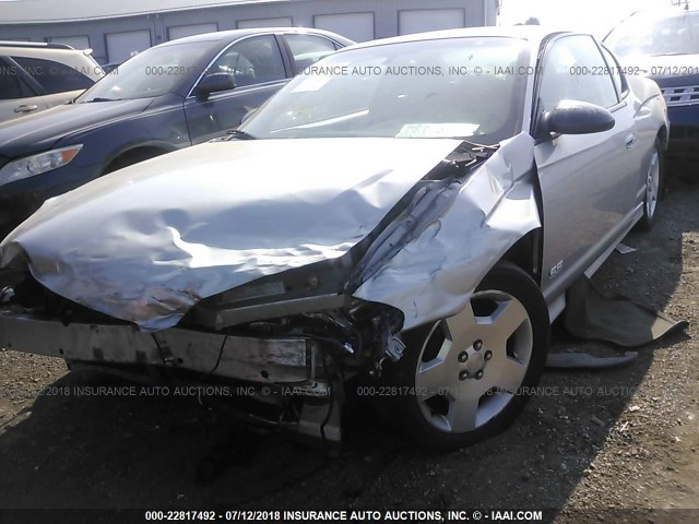 2G1WL15C169305539 - 2006 CHEVROLET MONTE CARLO SS 银色 照片 2