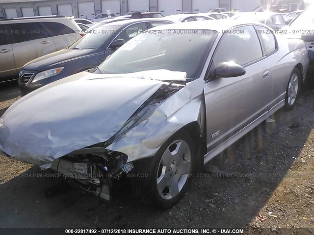 2G1WL15C169305539 - 2006 CHEVROLET MONTE CARLO SS 银色 照片 6