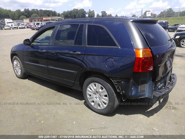 2C4GM48L85R484151 - 2005 CHRYSLER PACIFICA Dark Blue photo 3