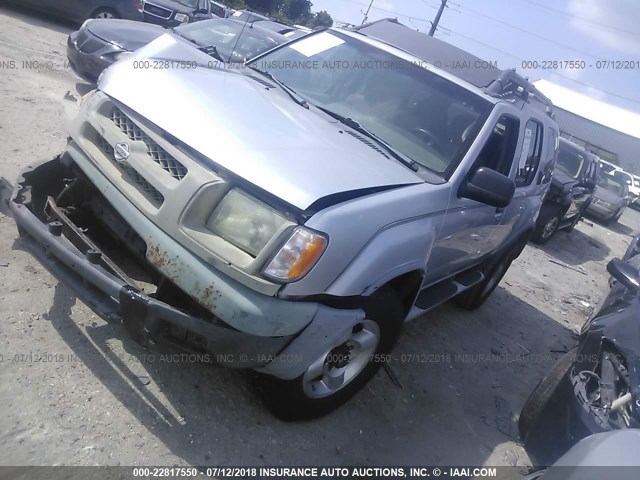 5N1ED28Y01C507962 - 2001 NISSAN XTERRA XE/SE SILVER photo 2