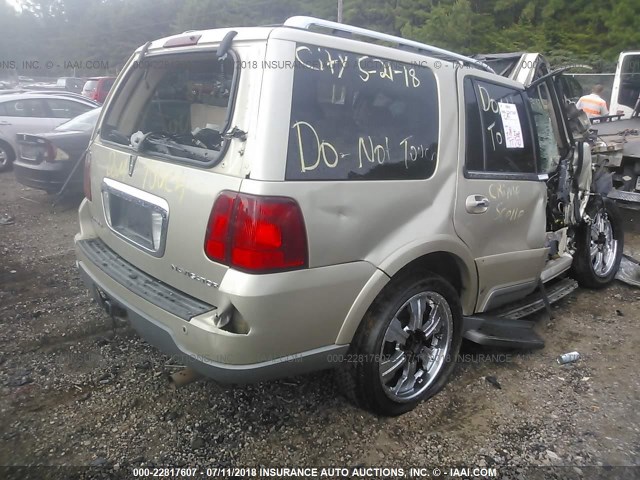 5LMFU28R94LJ23368 - 2004 LINCOLN NAVIGATOR თაფლისფერი ფოტო 4