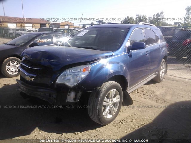 2CNALDEW6A6336188 - 2010 CHEVROLET EQUINOX LT Dark Blue photo 2