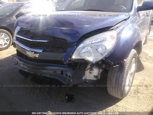 2CNALDEW6A6336188 - 2010 CHEVROLET EQUINOX LT Dark Blue photo 6