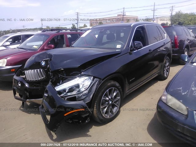 5UXKR0C51J0Y03597 - 2018 BMW X5 XDRIVE35I BLACK photo 2