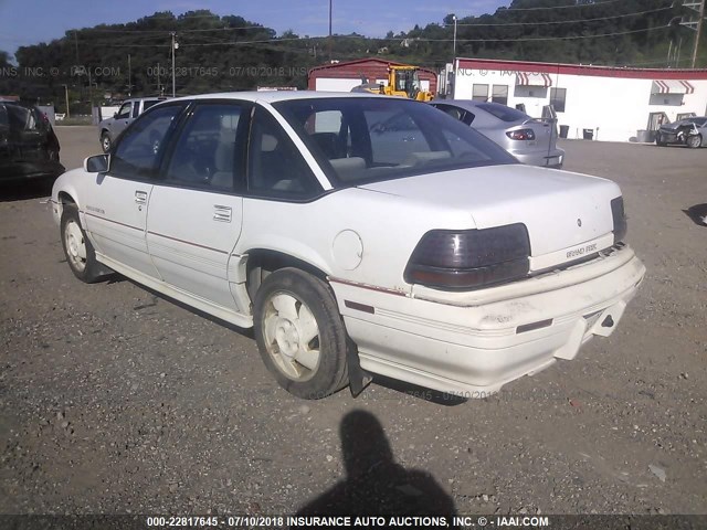 1G2WJ54T5NF237035 - 1992 PONTIAC GRAND PRIX SE 白色 照片 3