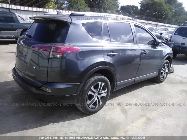 JTMZFREV0GJ079446 - 2016 TOYOTA RAV4 LE GRAY photo 4