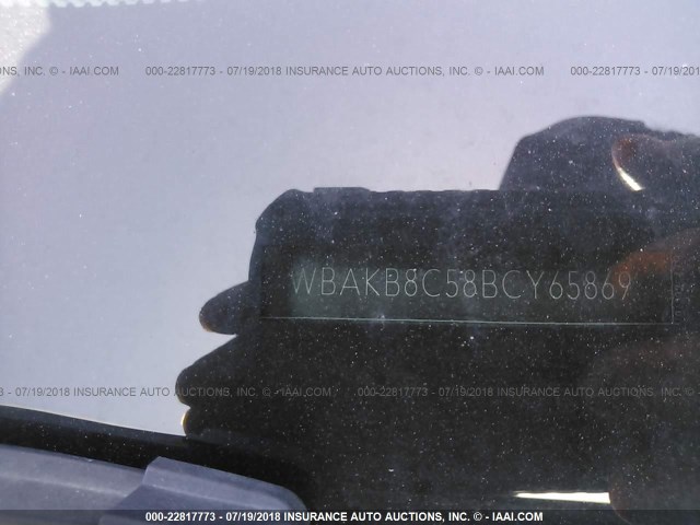 WBAKB8C58BCY65869 - 2011 BMW 750 LI BLACK photo 9