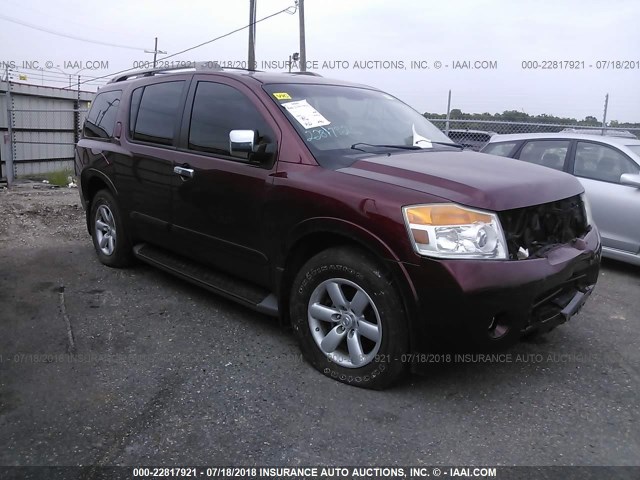 5N1BA0ND5BN613329 - 2011 NISSAN ARMADA SV/SL/PLATINUM MAROON photo 1