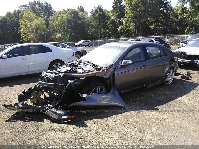 19UUA66287A036213 - 2007 ACURA TL GRAY photo 2