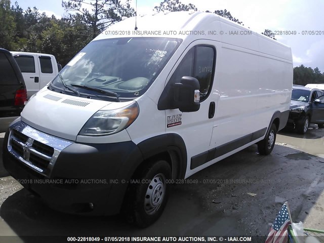 3C6URVJG0GE112239 - 2016 RAM PROMASTER 3500 3500 HIGH WHITE photo 2