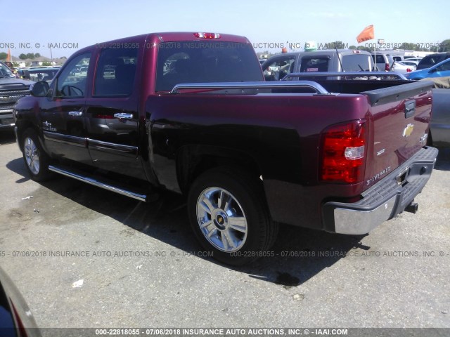 3GCPCSE05DG149516 - 2013 CHEVROLET SILVERADO C1500 LT MAROON photo 3