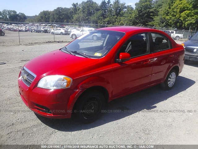 KL1TD5DE8AB044202 - 2010 CHEVROLET AVEO LS/LT 红色 照片 2