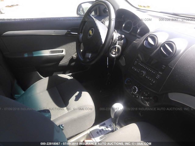 KL1TD5DE8AB044202 - 2010 CHEVROLET AVEO LS/LT 红色 照片 5